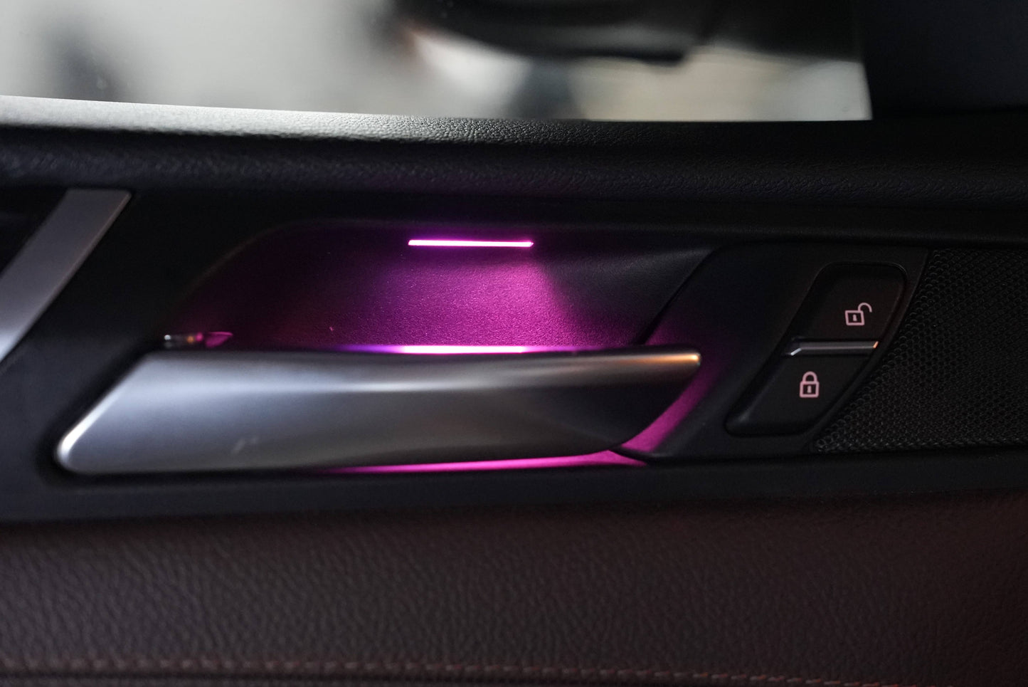 Car Ambient Lights with Mobile Control for Multiple Colors New Car Interior Lighting Accessories Suitable for 16-22 BMW X1