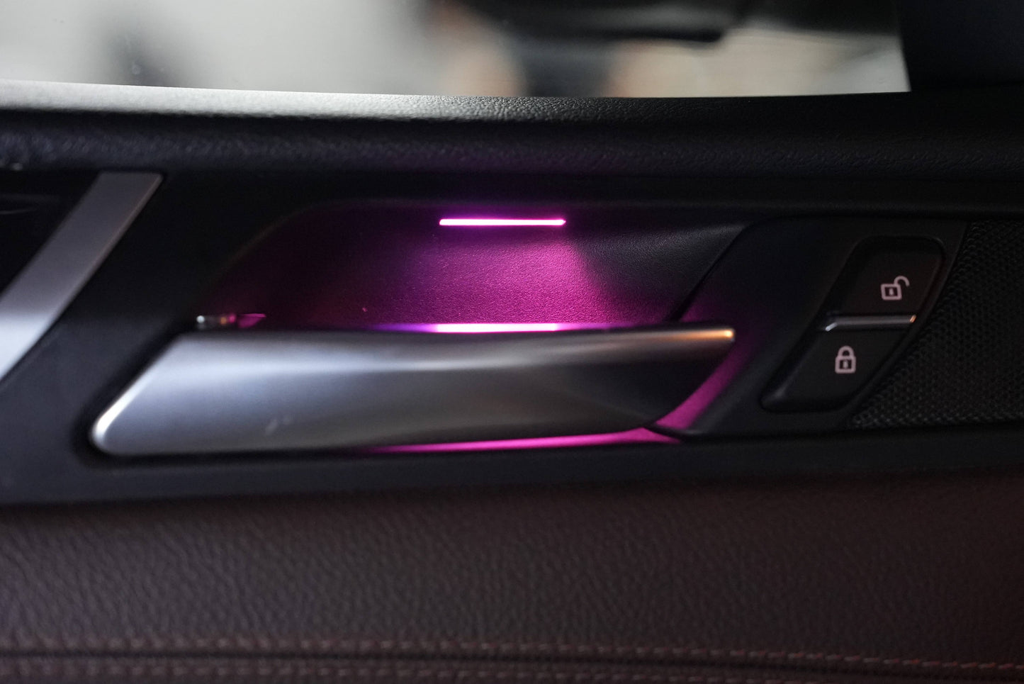 Car Ambient Lights with Mobile Control for Multiple Colors New Car Interior Lighting Accessories Suitable for 18-22 BMW X3/X4
