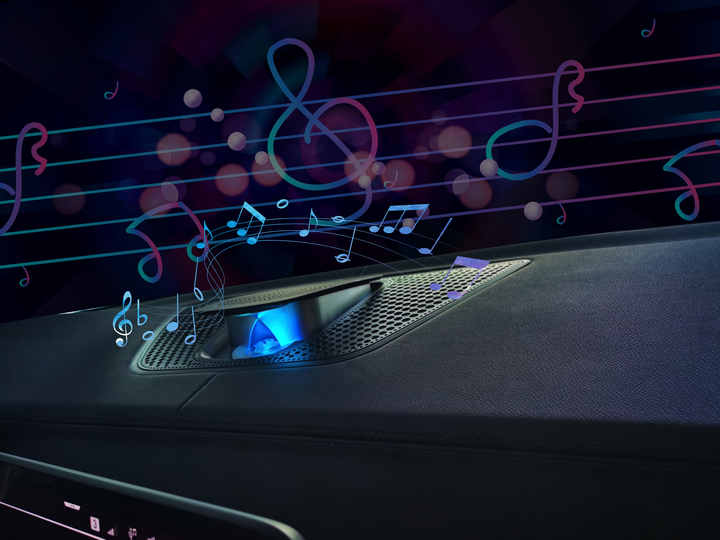 Vendar Car Speakers Dashboard Lifting Tweeter Multi-Color Tuning Lighting Switching Loudspeaker Fit BMW X5 X6 X7 2019-2024