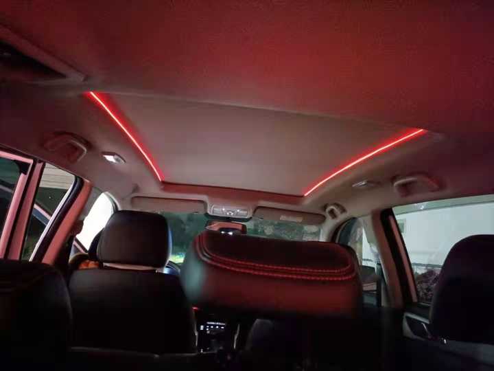 LED Sunroof Light Strip Car Roof Panoramic Skylight 11 Colors Auto Decorative Atmosphere Ambient Lights Fit for BMW