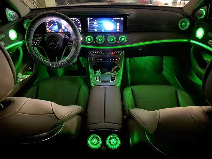 Turbine Air Outlet Vent Whit Ambient Light 64 Multicolor for Mercedes Benz A/GLB/CLA/GLA Class W177 W247 W118 W156