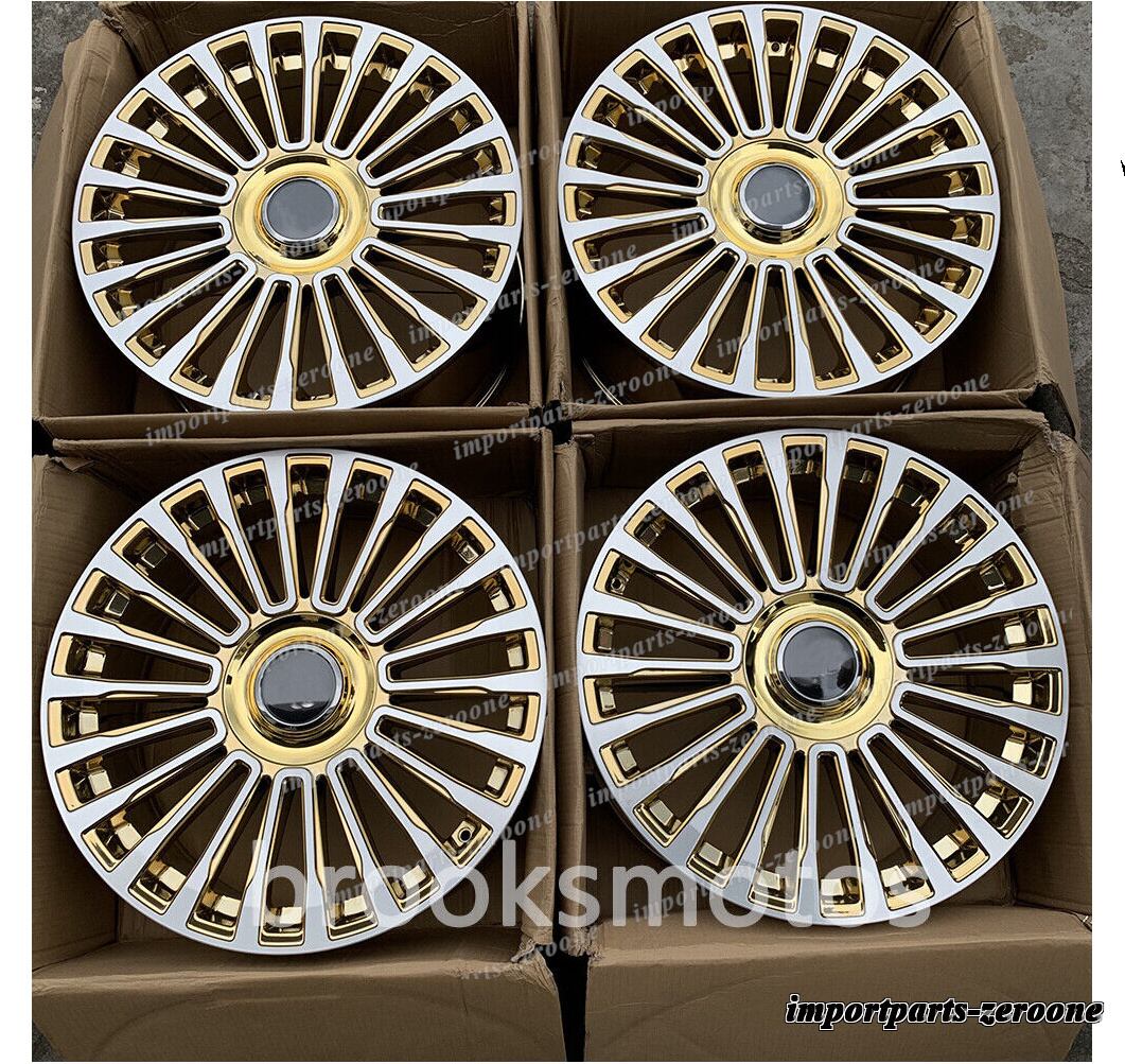 1点限り 2013-2017 キャデラック XTS 20インチクロームゴールド mスタイルホイール -BRN-11701 鍛造 ★