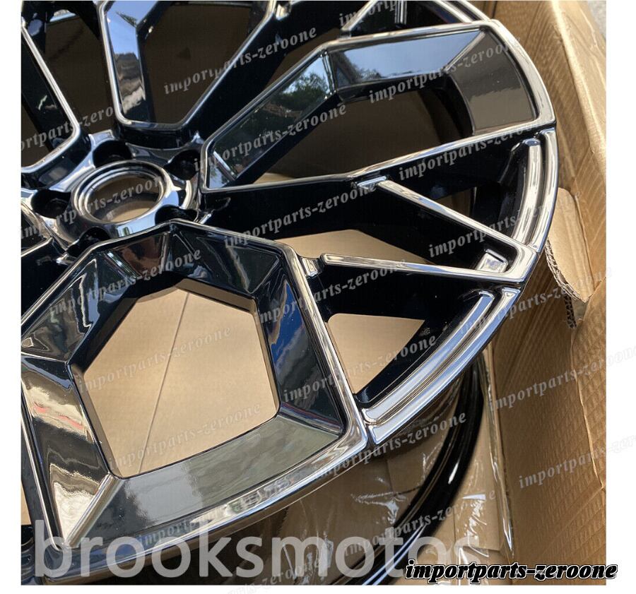 1点限り 21インチ グロスブラック ホイール ポルシェ マカン 21X9 21X10.5 4本セット 鍛造-BRN-11416-2★