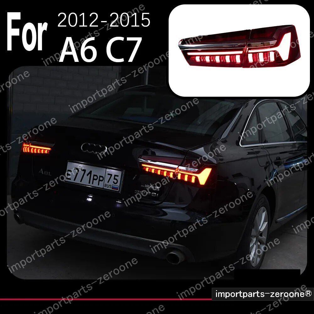 アウディ　A6　2012～2015 C7 S6　アップグレードテールランプ　ONLY TAILLIGHT　　-HAD-1008