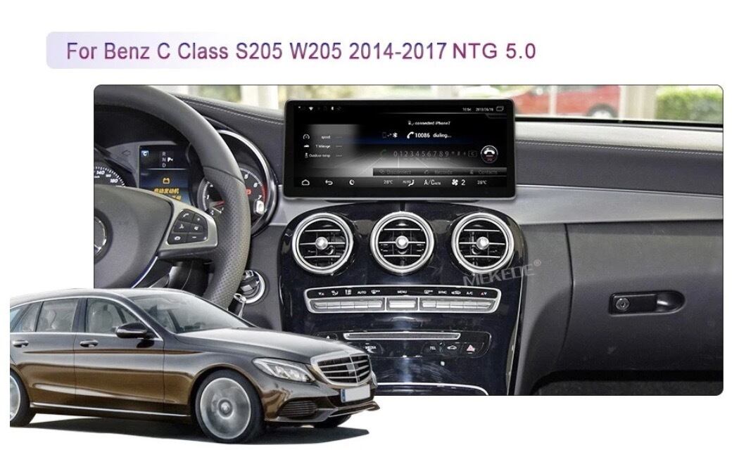 ベンツ C クラス S205 W205 2014 ー 2017　アンドロイドナビ　DVD　４G　LTE　WIFI　GPS　日本語　1210