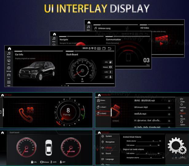 BMW 5シリーズ　F10 F11 2011-2017　アンドロイドナビ　12.3インチ 4-64G CIC　　-YA-1005