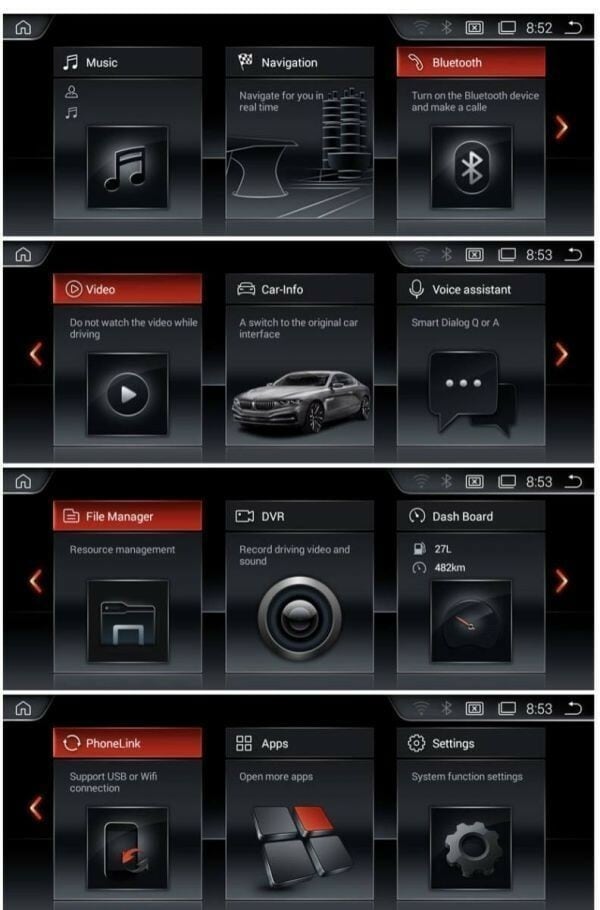 ☆BMW アンドロイド ナビ 日本版 BMW ３シリーズE90 E91 E92　CCC☆ ANDROID WI-FI YOUTUBE グーグルマップ使用可能1336