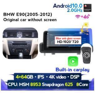 BMW E90 2005 - 2012 アンドロイドナビ　MSM 64G ビルトインCARPLAY 　-YA-1038