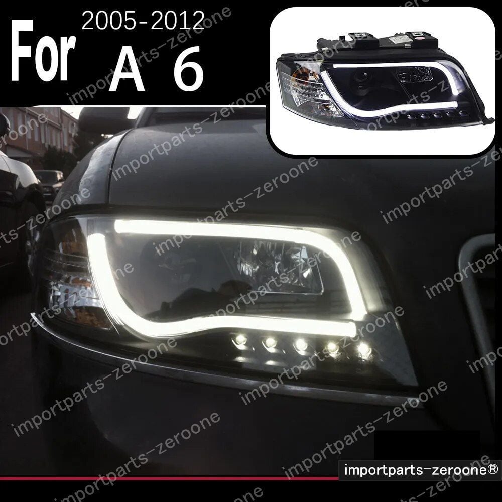 アウディ　A6　C5　C6　アップグレードヘッドライト　2005～2011　HEADLIGHT NO BULB　　-HAD-1046