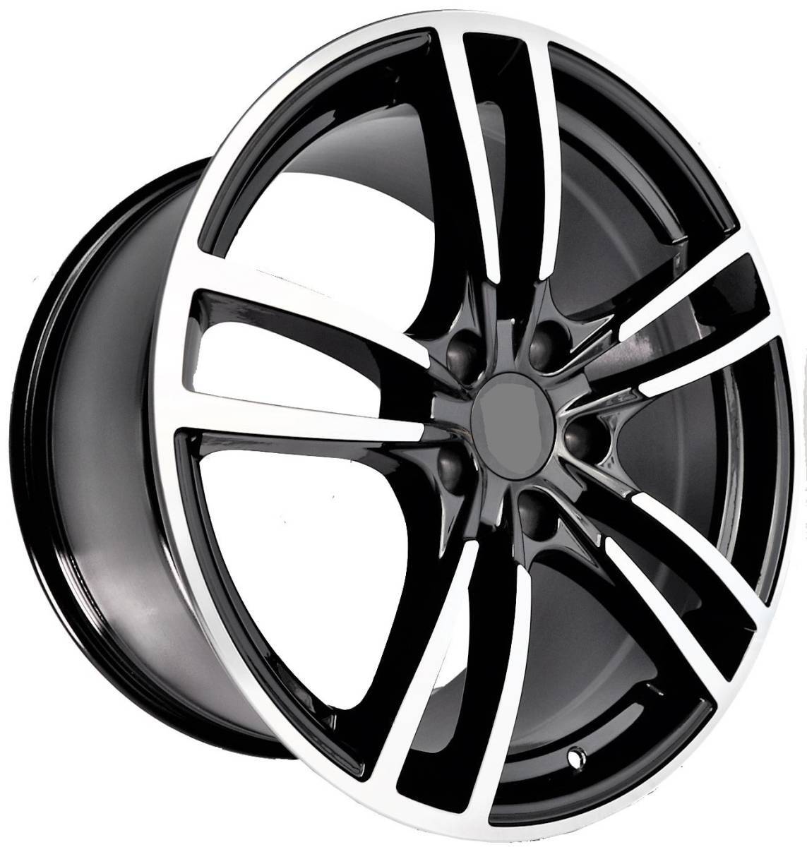 20インチ 2019 STYLE STAGGERED BLACK ホイール ( ４本セット ) ポルシェ パナメーラ カイエン 　-DFO-1296