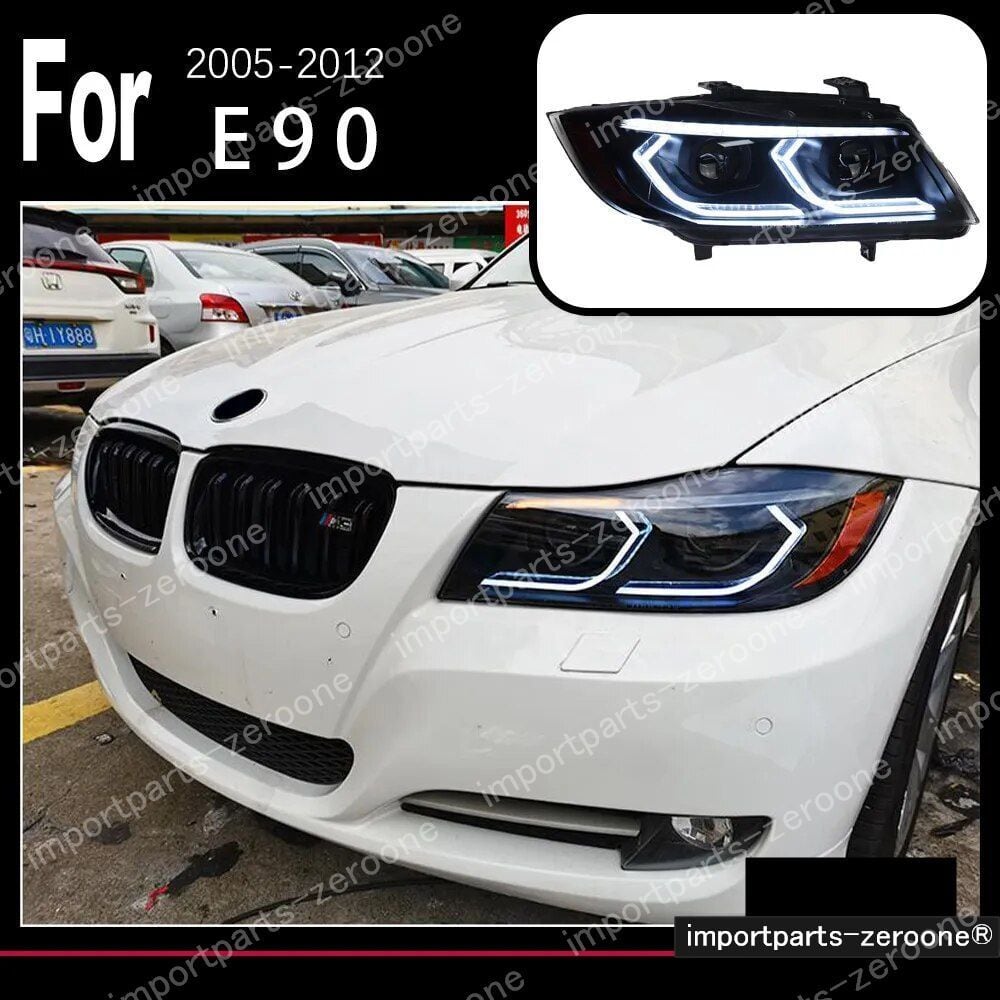 BMW　３シリーズ　E90　 2005～2012　アップグレードヘッドライト　ORIGINAL HALOGEN　2009～2012　-HAD-1049