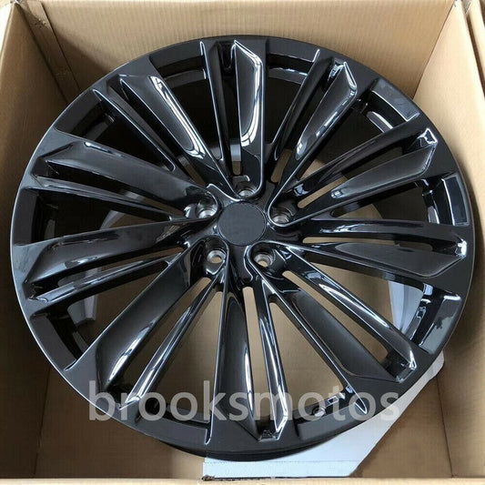 22インチ  マルチスポーク グロス ブラック 鍛造 ホイール  2015+ ベントレー　 ベンテイガ BRN-1857