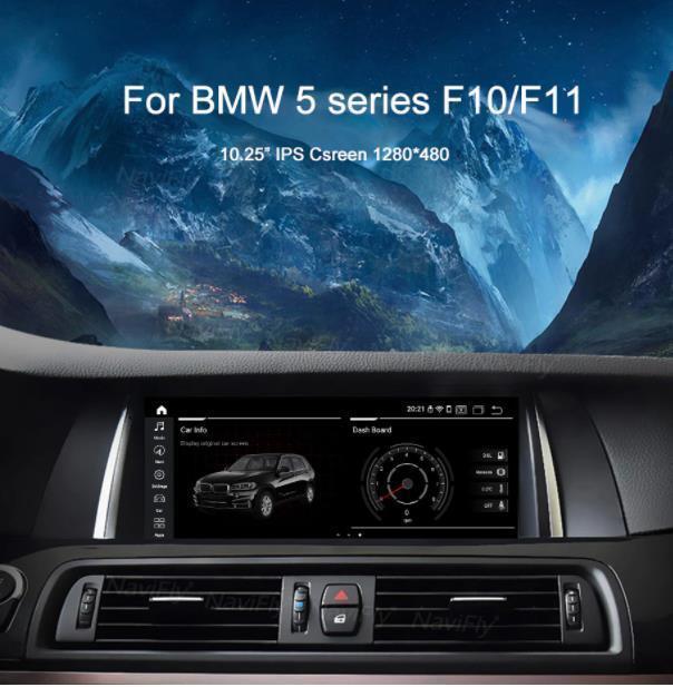 BMW 5シリーズ　F10 F11 2011-2017　アンドロイドナビ　10.25インチ 4-64G NBT　　-YA-1004