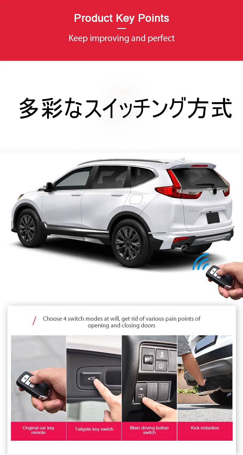 ホンダ CRV 2012 - 2020 電動パワーテールゲート  -FRD-1311