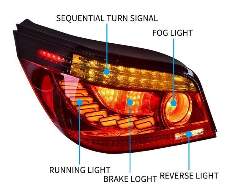 BMW　５シリーズ　E６０　2008-2010　LEDシーケンシャル　テールライト　-BMT-1002