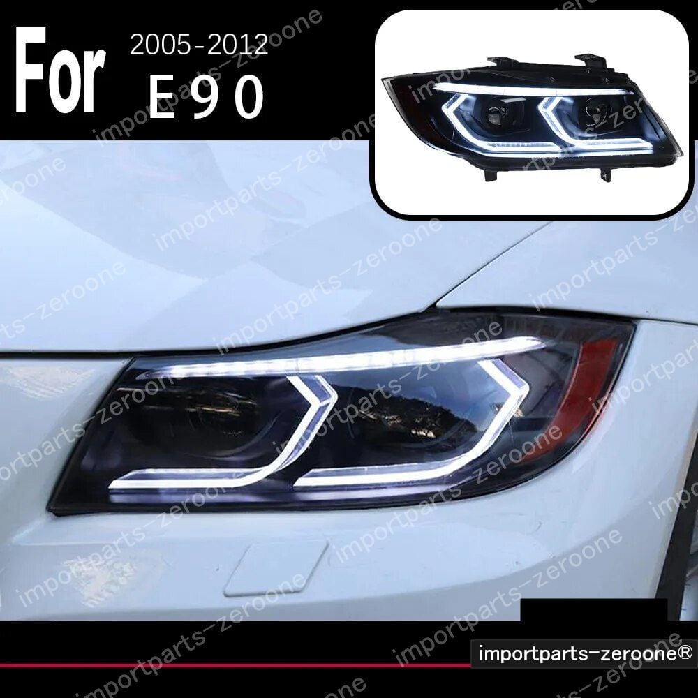 BMW　３シリーズ　E90　 2005～2012　アップグレードヘッドライト　ORIGINAL HALOGEN　2009～2012　-HAD-1049