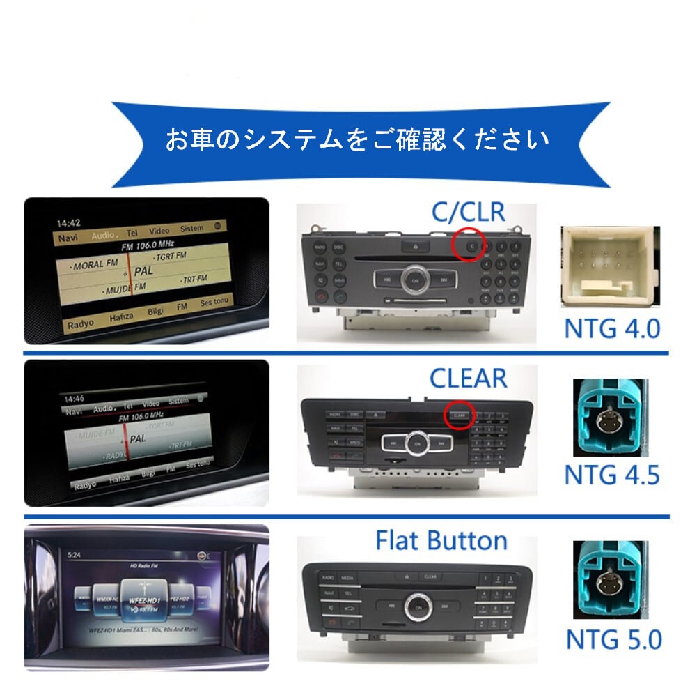 ベンツ GLK X204 2008-2015?NTG 4.0 NTG4.5　アンドロイドナビ　ANDROID 10　NTG 4.0 右ハンドル用 2008-2012