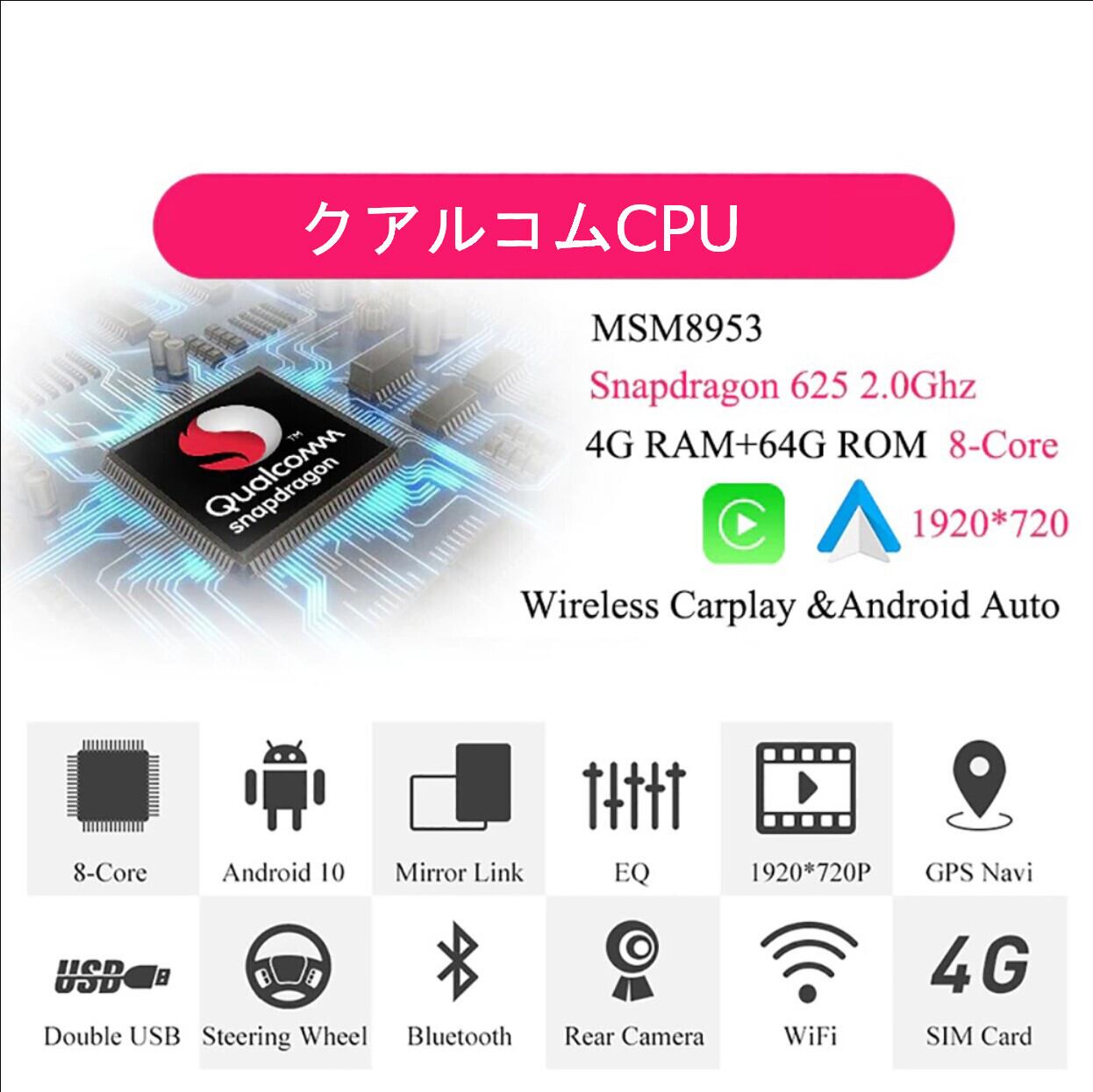 BMW F10 F11 2011-2016 CIC/NBT アンドロイドナビ　ANDROID 10　　F10 NBT