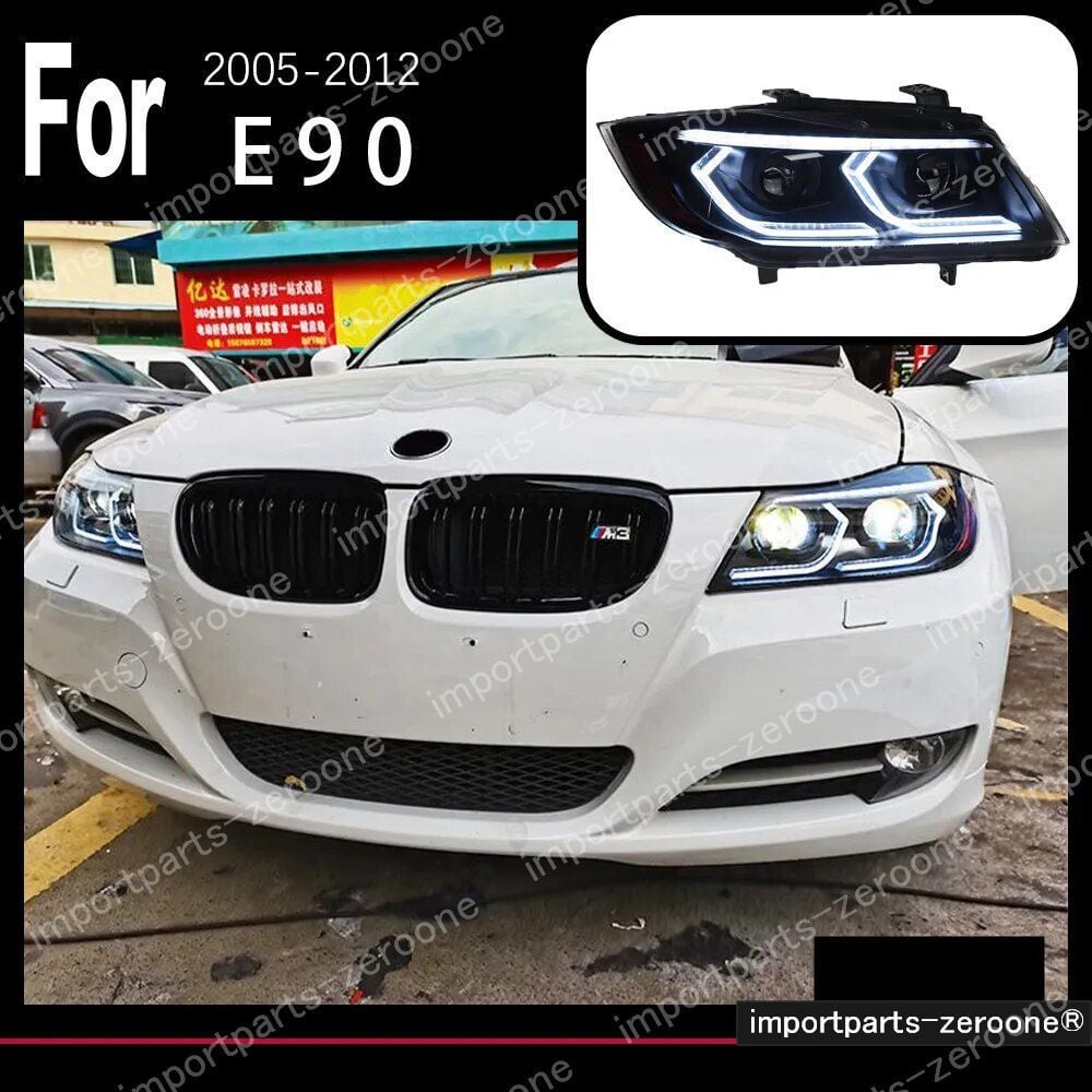 BMW　３シリーズ　E90　 2005～2012　アップグレードヘッドライト　ORIGINAL HALOGEN　2009～2012　-HAD-1049