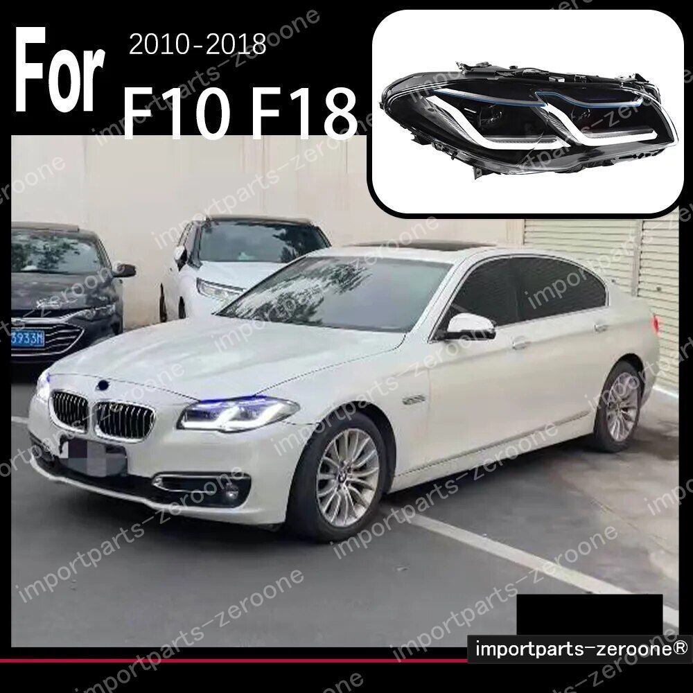 BMW　５シリーズ　 F10　アップグレードヘッドライト　2010～2016　F18　F11　左ハンドル用　2010～2013 HALOGEN　-HAD-1032