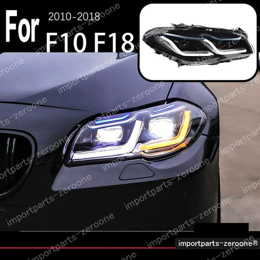 BMW　５シリーズ　 F10　アップグレードヘッドライト　2010～2016　F18　F11　左ハンドル用　2010～2013 HALOGEN　-HAD-1032