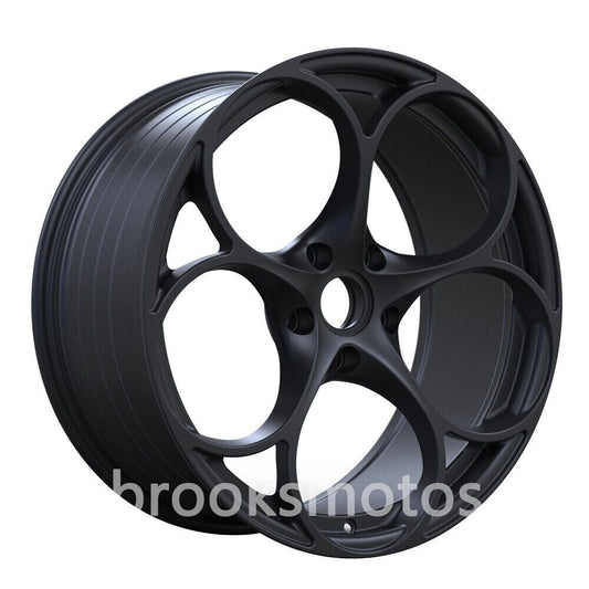 알파 로메오 STELVIO QV 21 인치 새틴 블랙 풀 포지드 휠 21X9 4 개 세트 BRN-1602