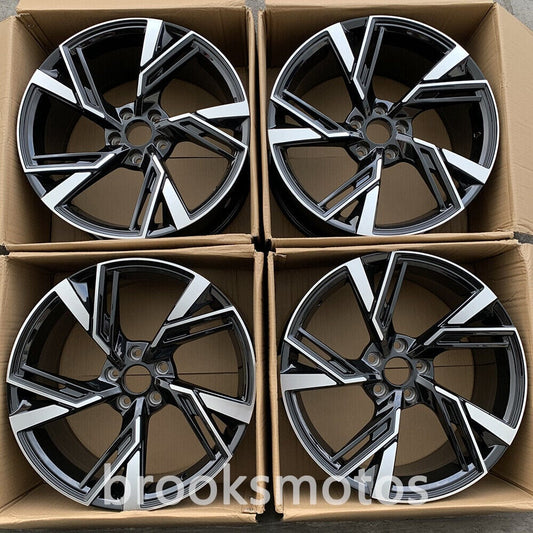 22 인치 2020 LATEST RS6 AVANT STYLE 휠 (4 개 세트) 아우디 A3 A4 A6 A8 A3 S4 S6 S8 RS6 RS3 RS4 TT -BRN-1058