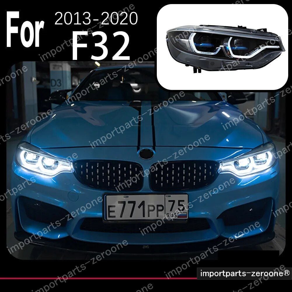 BMW　４シリーズ　アップグレードヘッドライト　F32　F36　F82　2013～2019　2013～2015　BLUE　-HAD-1003