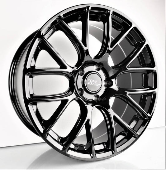 19インチ STAGGERED BLACK ホイール ( ４本セット ) アウディ A4 A5 A6 A8 S4 S5 S6 S8 RS4 RS5 RS6 TT Q4 Q5 　-DFO-1053