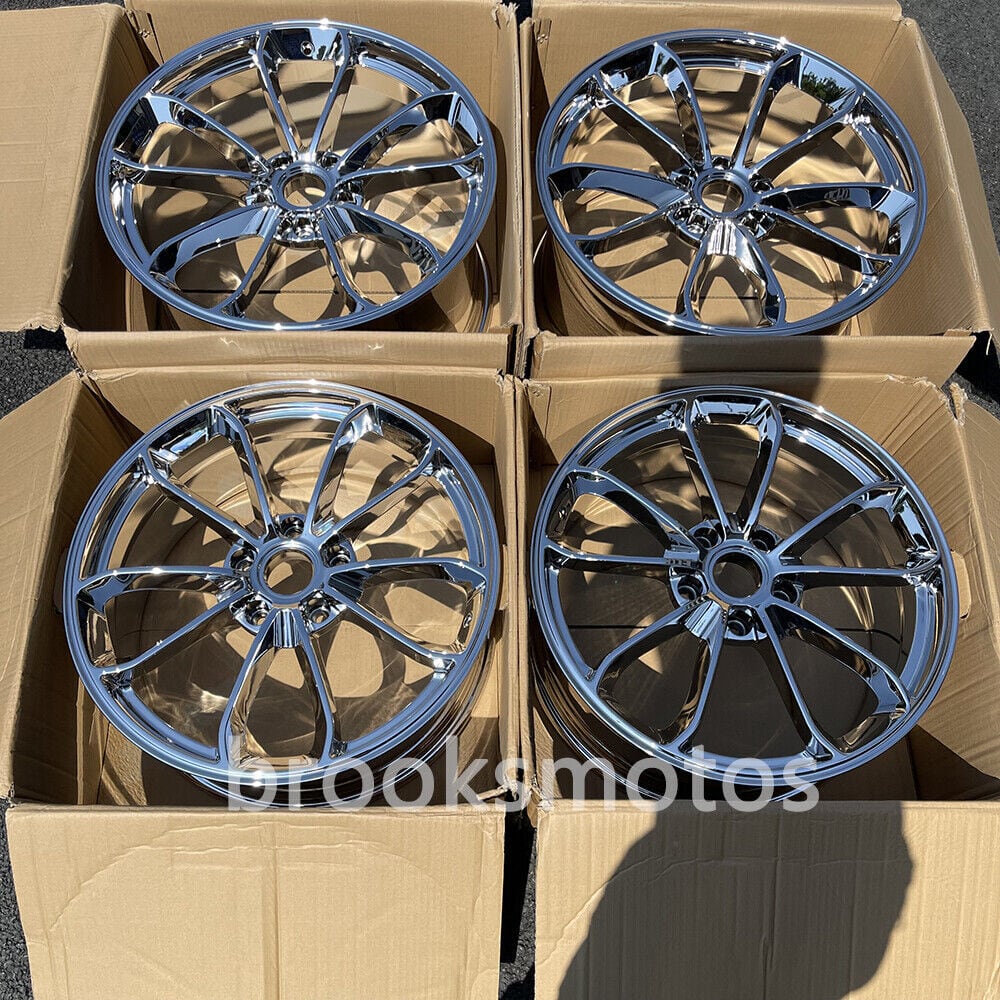 20インチ  21インチ ニュークロームスタイル鍛造ホイールポルシェ 991 911 ナローボディ BRN-1821