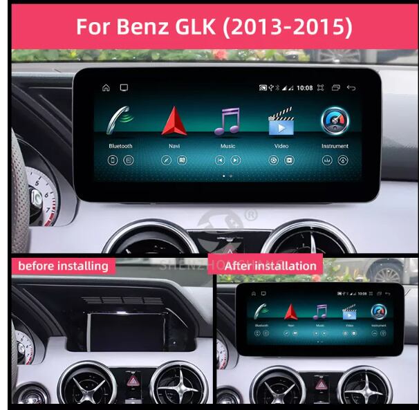 12.3インチ　メルセデス・ベンツ　GLK 2013 - 2015　　アンドロイドナビ　アンドロイド１0　2G　32GB　　-SZE-1020