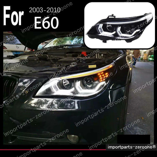 BMW　５シリーズ　E60　2003～2010　アップグレードヘッドライト　HEADLIGHT NO BULB　　-HAD-1054