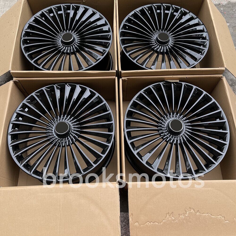 19 인치 NEW 광택 블랙 단조 스타일 휠 메르세데스 벤츠 W222 S 클래스 R172 BRN-1665
