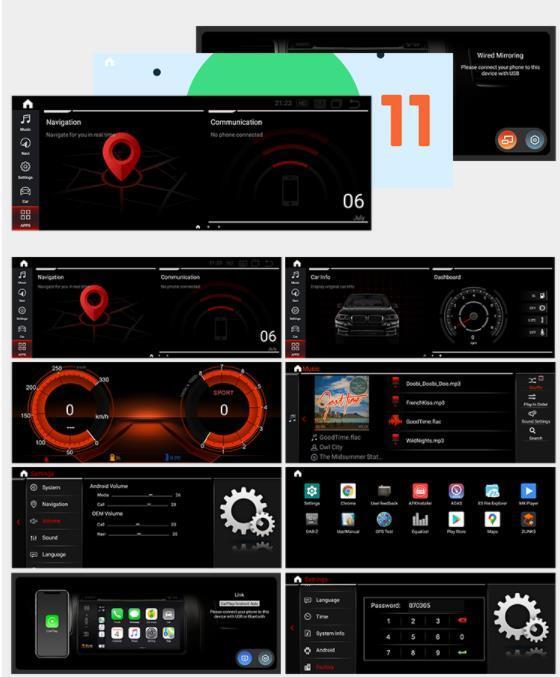 BMW　1シリーズ　F20 / F21 / F23　NBT　アンドロイドナビ　 10.25 インチ　ANDROID11　　CARPLAY 左ハンドル用　-ADN-1004