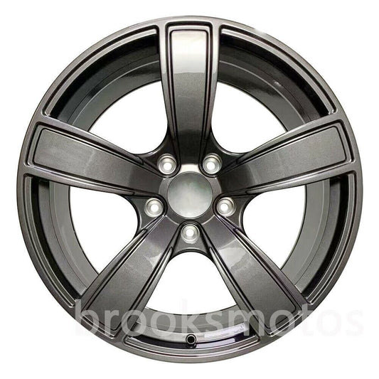 21" NEW 5 SPOKE GRAY STYLE WHEEL 2017+ PORSCHE CAYMAN 21X9.5 21X11 BRN-1462