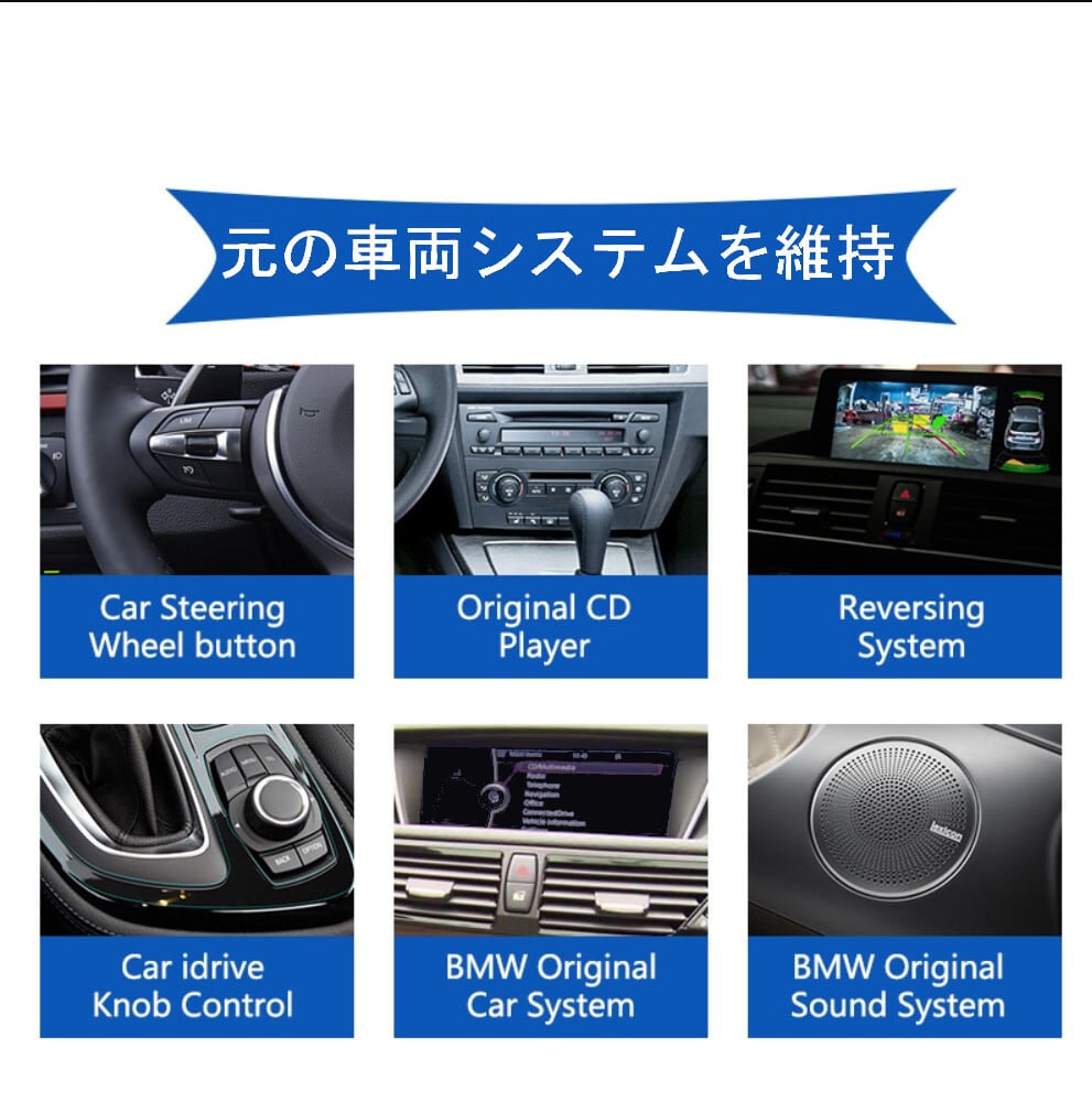 BMW X1 E84 2009-2015 CIC 　アンドロイドナビ　ANDROID 10　E84 CIC FOR QUALCOMM 12.3''