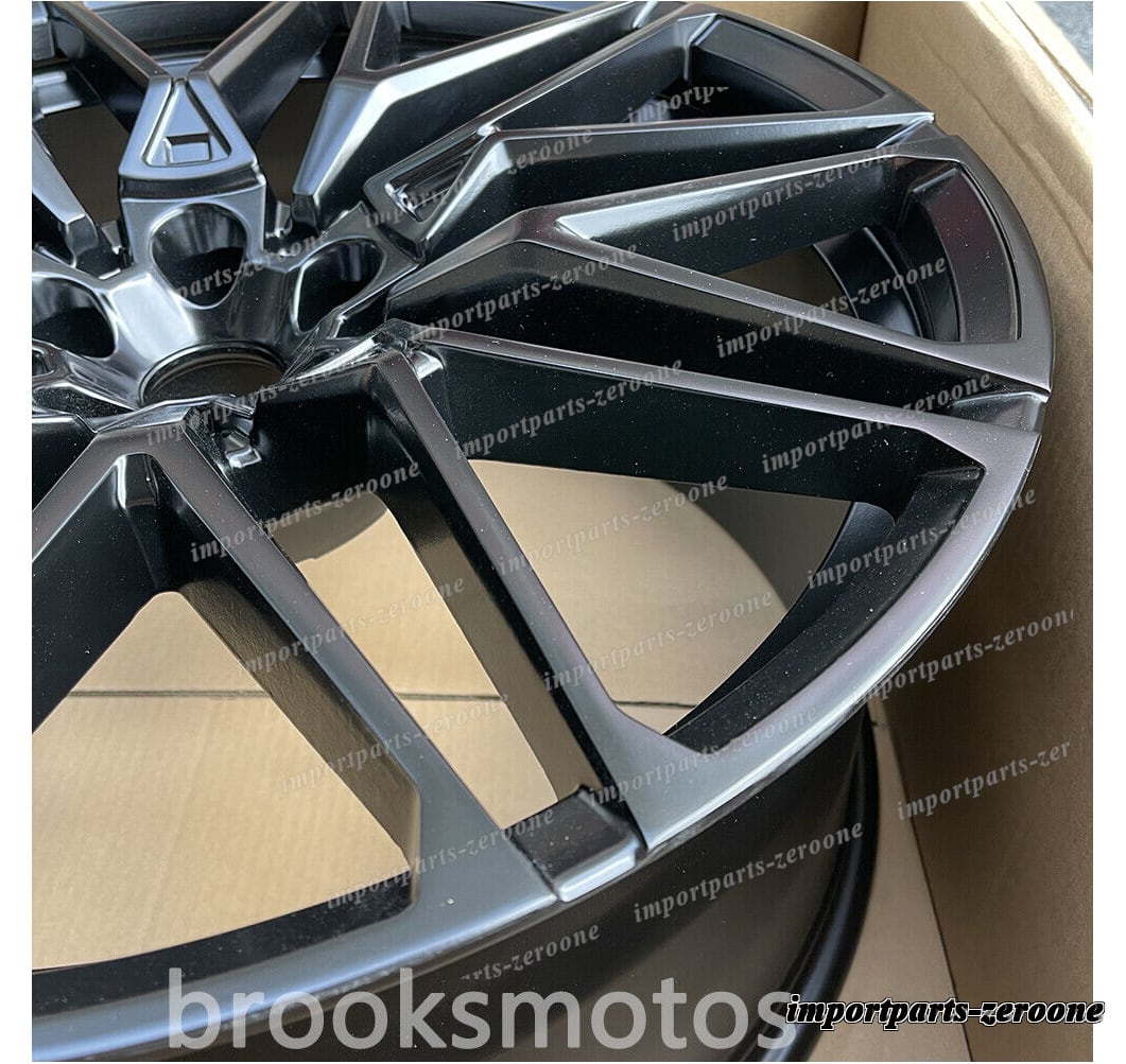 22インチ サテンブラックホイール BMW X5 E70 F15 X6 E71 F16 5X120 818 22X9.5/10.5 "　-