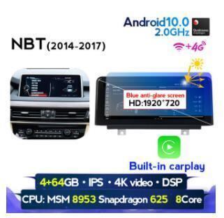 BMW X5 F15 2014-2017 アンドロイドナビ ビルトイン CARPLAY MSM NBT 64G　　-YA-1099