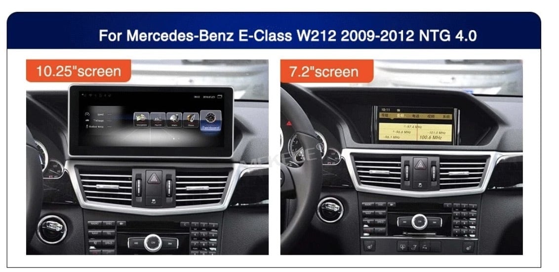 ベンツ　Eクラス　W212　09-12　アンドロイドナビ　DVD　４G　LTE　WIFI　GPS　日本語1205