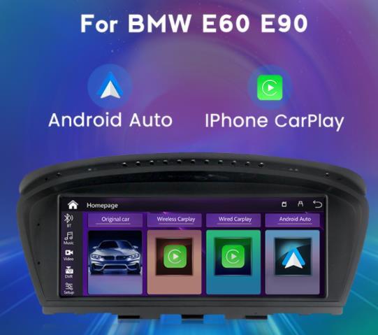 BMW ５シリーズ　３シリーズ　E60E90用　CCC　8.8インチ　ワイヤレスAPPLECARPLAY＆ANDROIDAUTOインストールモニター