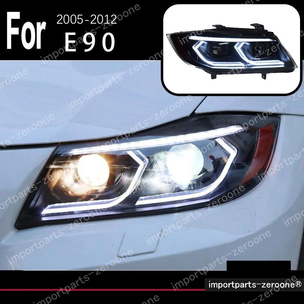 BMW　３シリーズ　E90　 2005～2012　アップグレードヘッドライト　ORIGINAL HALOGEN　2005～2008　-HAD-1049