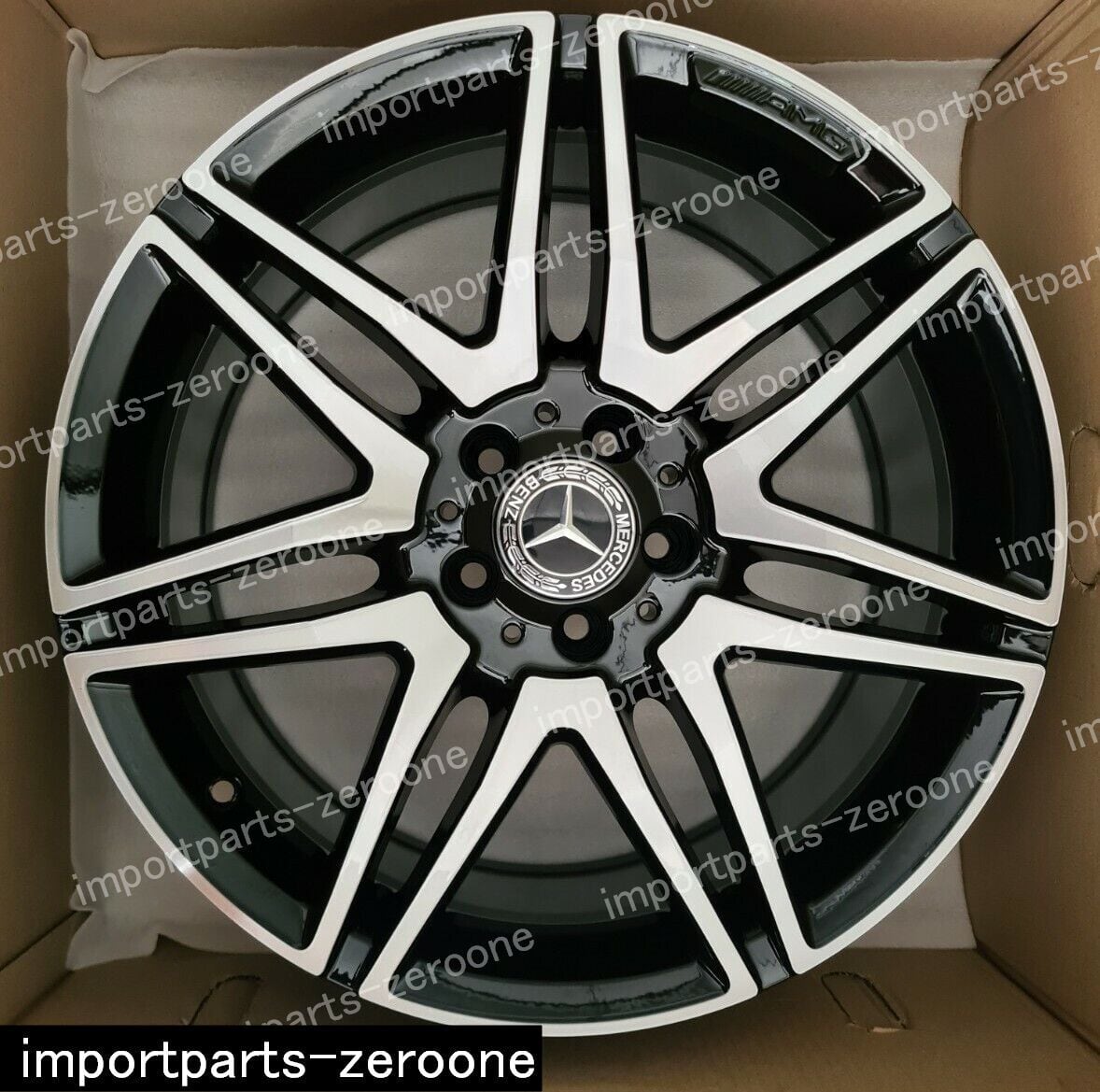 19 インチ純正メルセデス AMG E クラス合金ホイールW212 A2124011900 ボーベットフロント -1本 SGA-1052