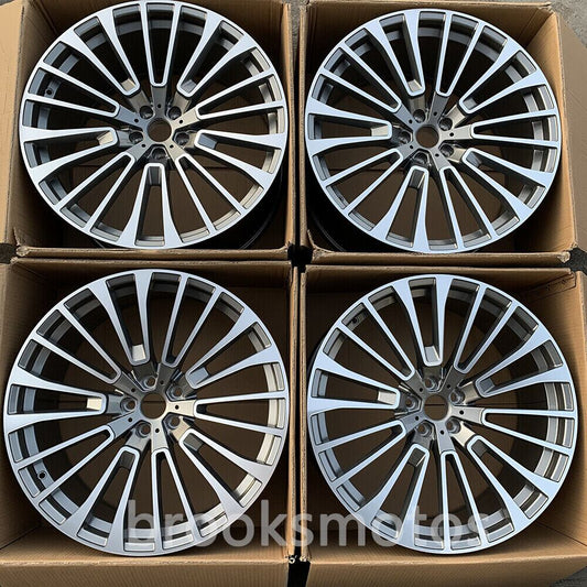 22 인치 NEW 스타일 그레이 단조 휠 BMW X5 E70 F15 X6 E71 F16757 5X120 BRN-1730