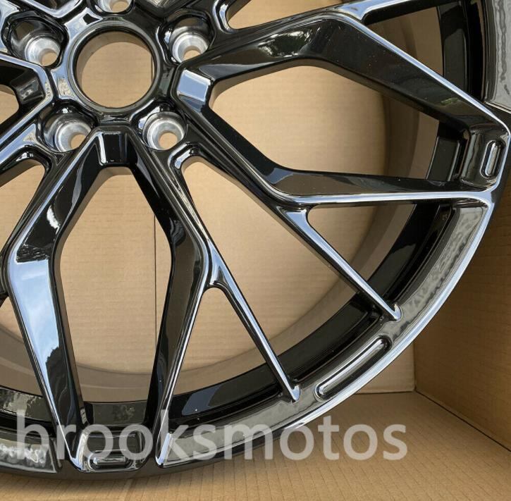 21インチ　NEW STYLE ブラック　STAGGERED ホイール　４本セット テスラ　モデルS 21X8.5 21X 9