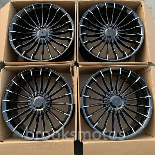 21 인치 B7 스타일 휠 21X10 4 세트 5X120 72.56 BRN-1411