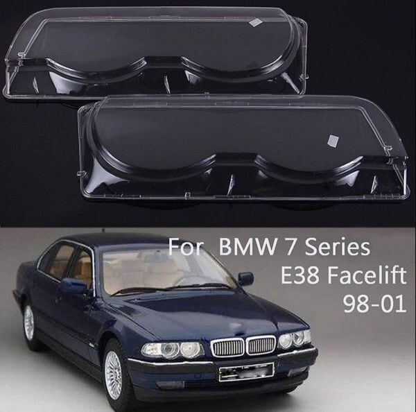 ◇ BMW 7シリーズE38フェイスリフト98-01ヘッドライトレンズ　ペア 　-RE-1030