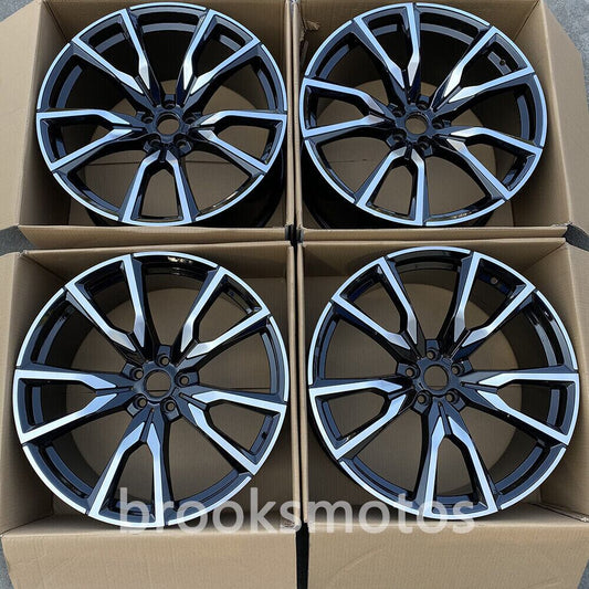 21 인치 콤 캡 스타일 휠 2019+ BMW G05 X5 2020+ G06 X6 21X10 21X11 755 BRN-1460