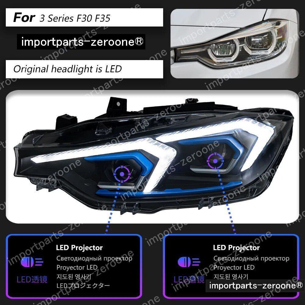 BMW　３シリーズ　 F30　F31　アップグレードヘッドライト　左ハンドル用　ORIGINAL HALOGEN　-HAD-1012