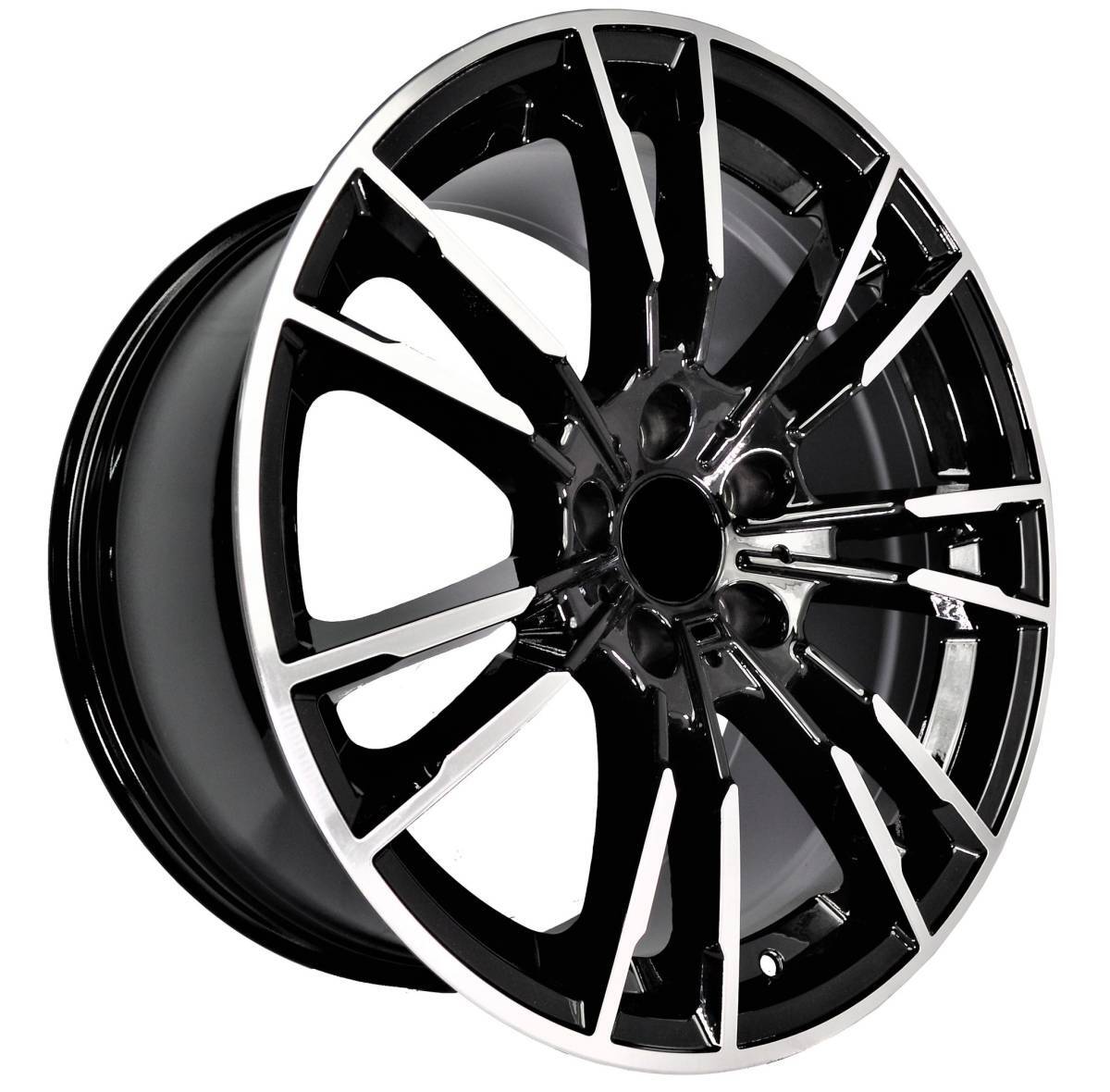 20インチ STAGGERED BLACK ホイール ( ４本セット ) BMW 5 G30 G31 BMW 6 G32 BMW 7 G11 G12 X3 G01 　-DFO-1028