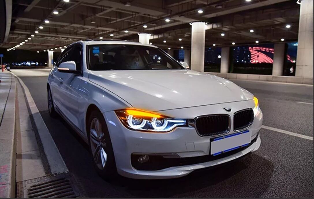 BMW　3シリーズ　F30　F35　320I　320I　グレードアップLEDヘッドライト 左右セット　ハロゲン